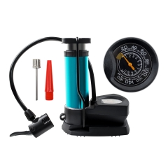 Ebike Mini Bike Pump in blue